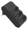 Plugue Multiplicador 3 Tomadas 2p+t 10a/250v Preto Fame