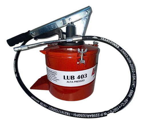 Bomba Manual De Graxa 4 Kg Com Compactador Lub-403 Lumagi