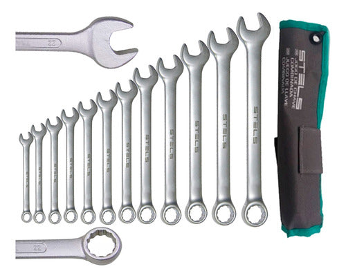 Jogo De Chave Combinada 6 A 22mm C/12 Peças Stels - 1540555