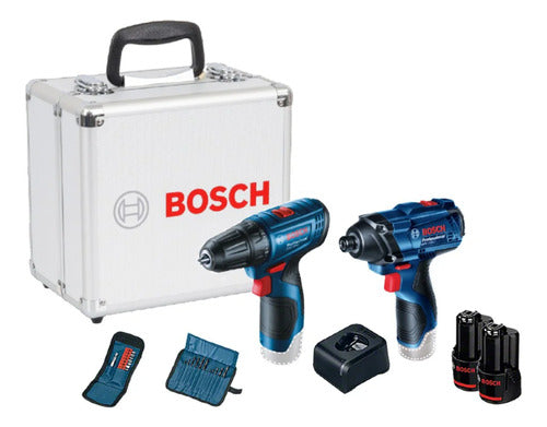 Combo Paraf Gsr120li + Ch Impacto Gdr120li Maleta 2bat Bosch