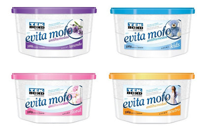 4 Un Pote Anti Mofo Fungo Seca Guarda Roupa Fragrancias 100g
