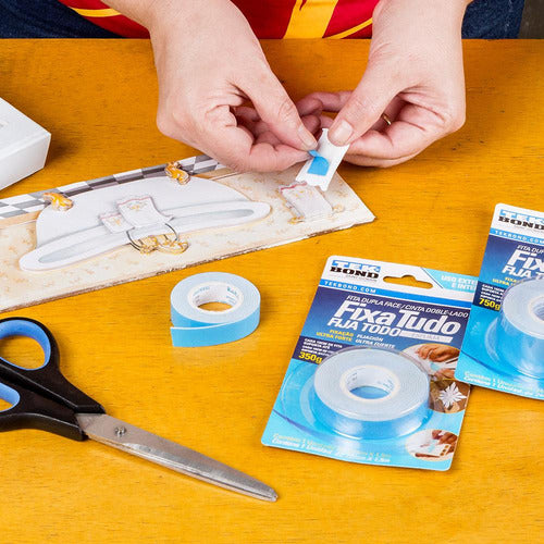 fita fixa tudo espuma dupla face 24mm x1,5m- blíster-tekbond