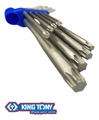 jogo de chave torx curto t10 a t50 king tony 9 peças 20309pr