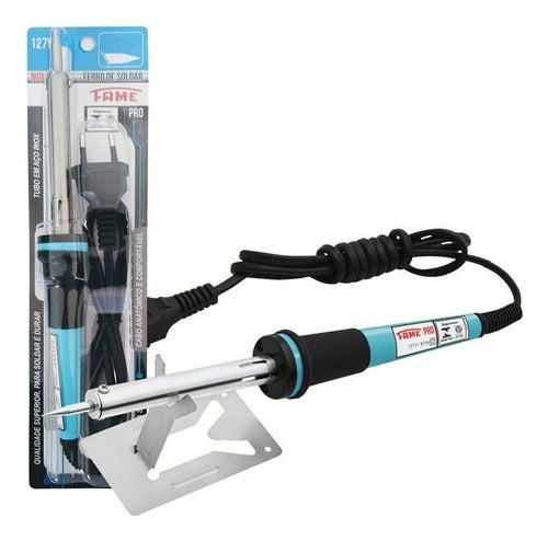 Ferro De Solda Com Suporte Pro 70w 220v Fame Inmetro