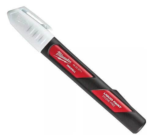 Caneta Marcador Industrial Pt Media Branco Inkzall Milwaukee