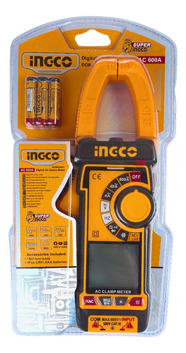 Alicate Amperimetro Digital True-rms 4000 Cont 600a / 600v