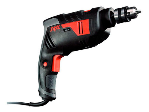 furadeira martelete  elétrica de 10mm skil 6602 570w + acessório 220v