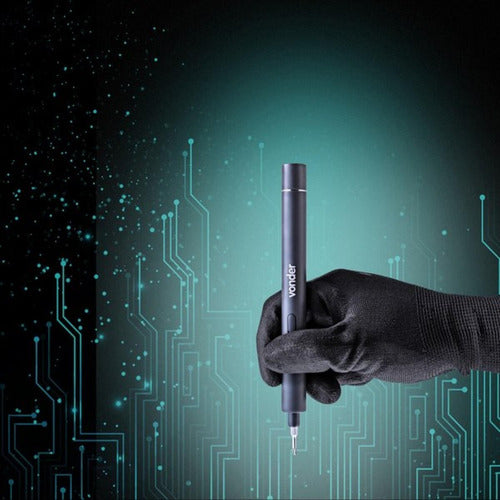 parafusadeira de precisão a bateria 3,7 v tipo caneta vonder preto 50 hz/60 hz