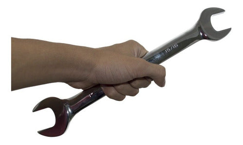 Jogo De Chave Fixa Sata 1/4 A 1 Pol St08003sj C/7 Pç Vanadio