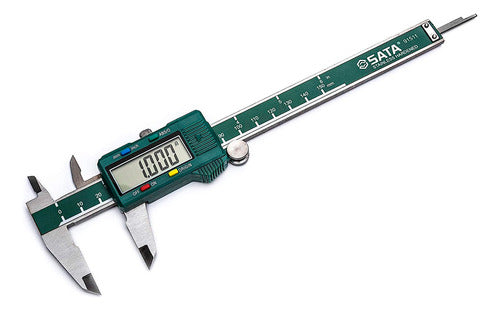 Paquímetro Digital 6 Em Aço Inox 150mm Sata Com Estojo Nf