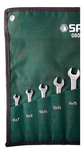 Kit Jogo De Chaves Sata Fixa Boca 8 Peças 6 A 22 Mm