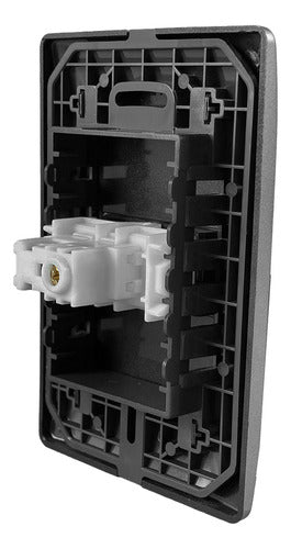 interruptor simples 10a 250v cimento queimado fame onix 10 a 250v cinza