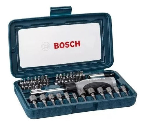 jogo ponta para parafusar c/ 46 chaves bosch