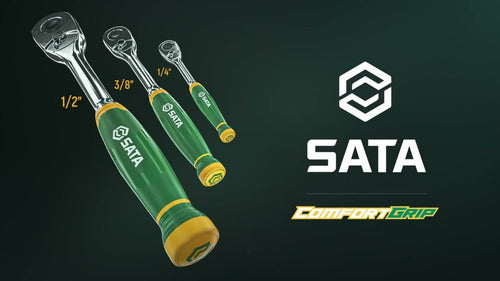 jogo de catracas 1/2  1/4  3/8  72d 3 peças sata st14901g