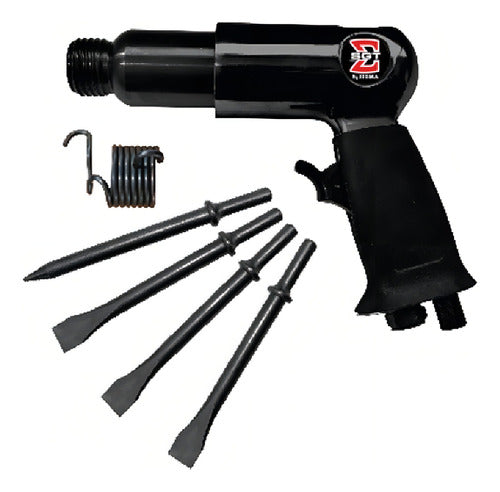 martelete pneumático 190mm 3500ipm c/ kit sgt1513 sigma cor