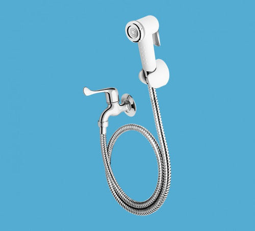 Ducha Higiênica Registro Termoplástico Fame Branco E Cromado