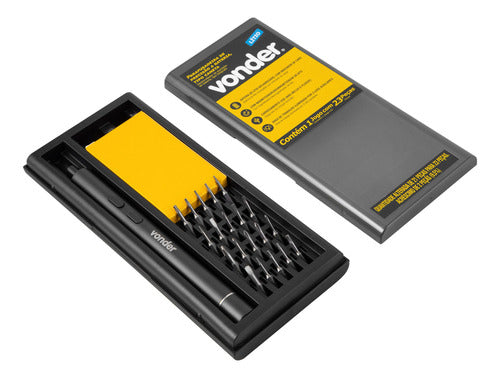 parafusadeira de precisão a bateria 3,7 v tipo caneta vonder preto 50 hz/60 hz