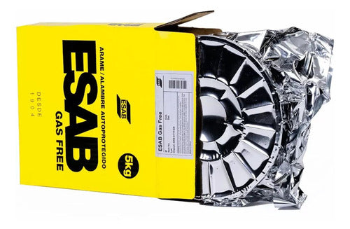 arame solda mig autoprotegido sem gás esab gas free 1,0 5kg