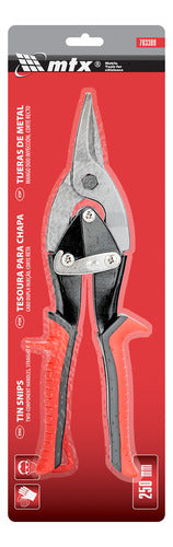 tesoura manual para cortar chapa corte reto 10pol. 250mm mtx