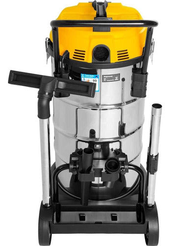 Aspirador De Pó E Líquidos 90 Litros 3.600w Apv3690 Vonder A Amarelo