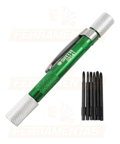 Kit Chave De Fenda E Phillips 6 Peças Para Eletronica