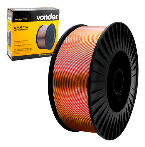 arame mig 0,8mm carretel 15kg vonder