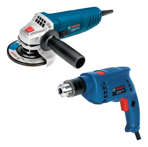 Combo Bosch Furadeira Gsb 550 + Esmerilhadeira Gws 850 220v