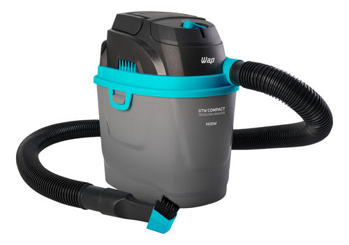 Aspirador De Pó E Líquido Portátil Wap Gtw Compact 1400w - Cinza/Azul/Preto - 220V