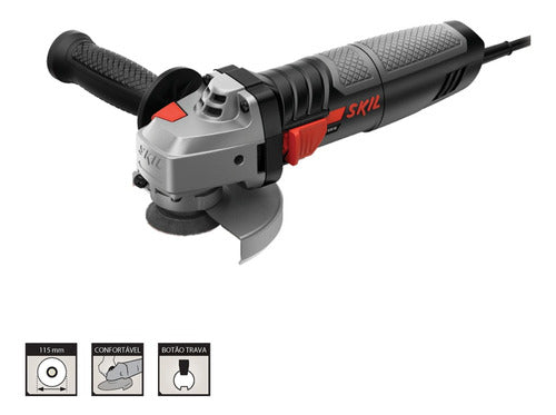 Mini Esmerilhadeira Angular Skil 9004 De 50 hz/60 hz Preto 830 W 220 V + Acessório
