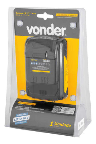 Bateria 18v 8ah Íons De Lítio Intercambiável-ibv 1880 Vonder