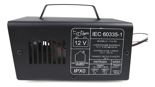 Carregador De Bateria Inteligente 10a 12v Flach F10 Sd