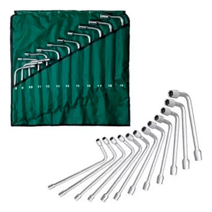 Jogo De Chave Biela 8 A 19 Mm 12 Peças St08021 Sata