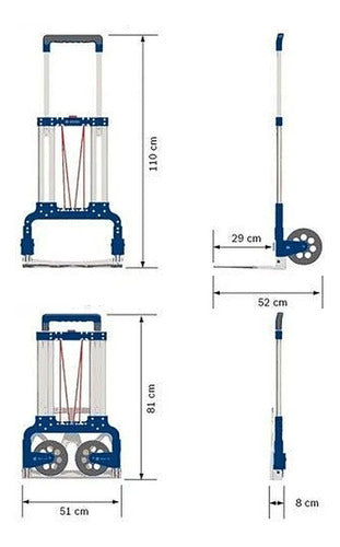 Carrinho Transporte Alumínio Para L-boxx Profissional Bosch