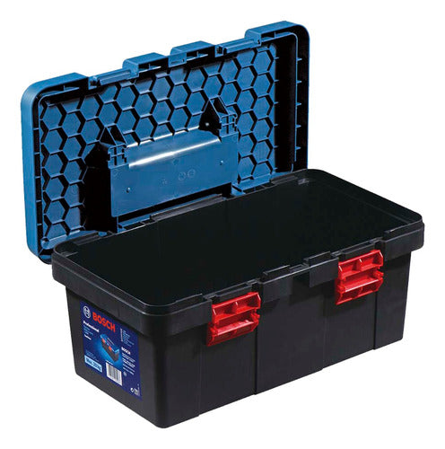 caixa de ferramentas bosch plástico 42x23x19cm preta/azul