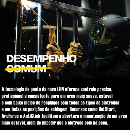 Máquina De Solda Inverter Esab Lhn 162i Dv Amarela E Preta 50hz/60hz 127v/220v