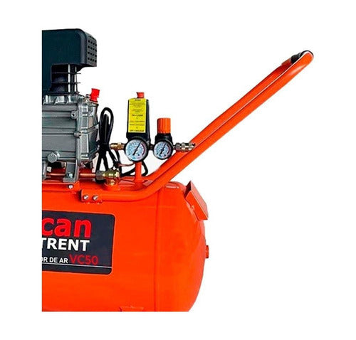 Compressor De Ar Elétrico Portátil Vulcan Trent Vc50 50l 2.5hp 220v 60hz Laranja