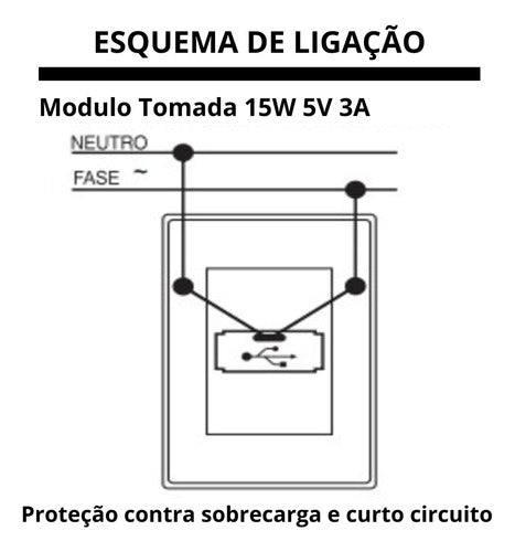 Módulo Tomada Usb 3a Bivolt Habitat Onix Chumbo Cinza Fame