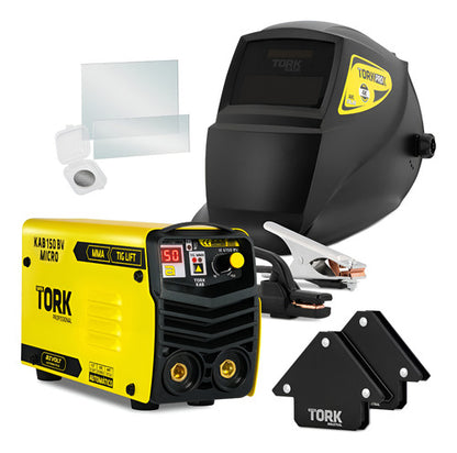 Maquina Solda Inversora Super Tork Kab Ie-6150-bv Mma Tig 15 Amarelo