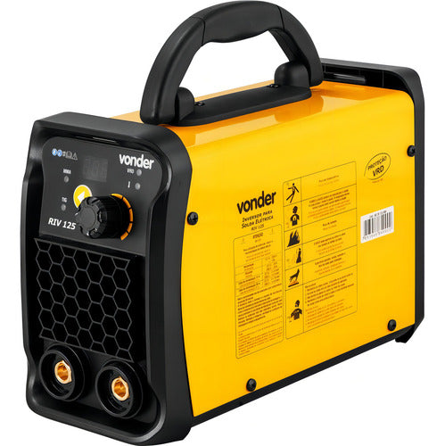 Inversor Para Solda Eletrodo E Tig Im125 C/ Máscara Vonder Amarelo