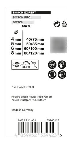 Jogo Brocas Bosch Expert Cyl 9 Multiconstruction 4 5 6 8 Mm