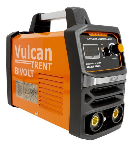 Maquina Inversora De Solda Vmi201 Bivolt Digital Vulcan Cor Laranja