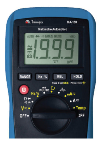 Multímetro Automotivo Digital Portátil Ma-150 Minipa