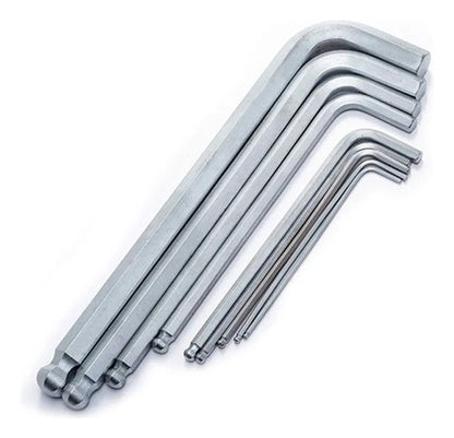 Jogo Chave Allen Abaulada Longa 9pc 1,5a10mm Sata St09105asj Prateado