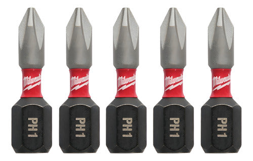 bits shockwave phillips ph1 5 unidades milwaukee 48324661