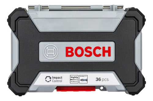 conjunto de bits e soquetes bosch impact 36 unidades