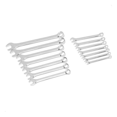 Jogo De Chaves Combinadas 8 A 24mm C 14 Pcs Sata - St09026g