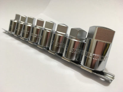 Jg De Soquete Quadrado P/ Bujão De Óleo C/8 Pç 1/2 King Tony