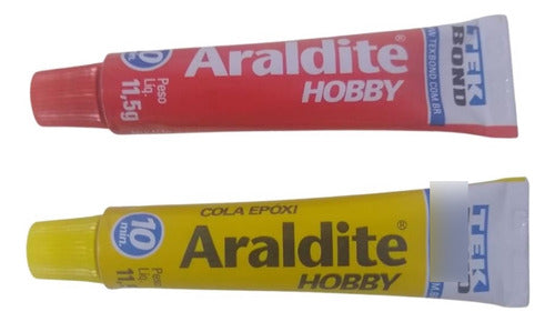 araldite cola epóxi hobby 16g caixa tekbond