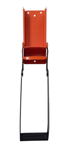 Amassador De Latinha Com Abridor De Garrafa Corpo Em Aço Laranja