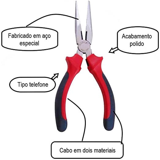 alicate tipo telefone 200 (8'') - r28502201